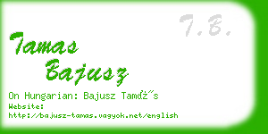 tamas bajusz business card